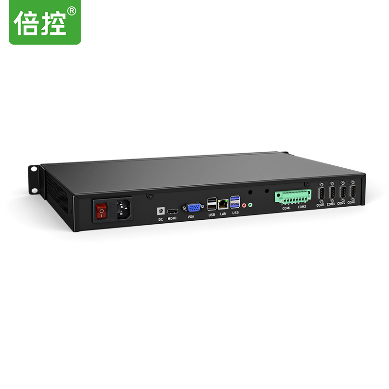 倍控ITX-1U-485-OEM 1U机架式服务器RS232/RS485多串口工控电脑主机