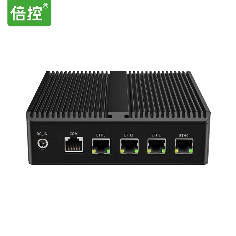 倍控G30四网J6412软路由N100爱快12代四核工控机迷你主机嵌入式电脑无风扇静音多网卡N5105 J4125 j6413