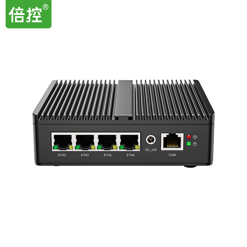 倍控N100工控机N200 I3-N305 N300迷你电脑爱快软路由ROS防火墙linux服务器嵌入式边缘计算