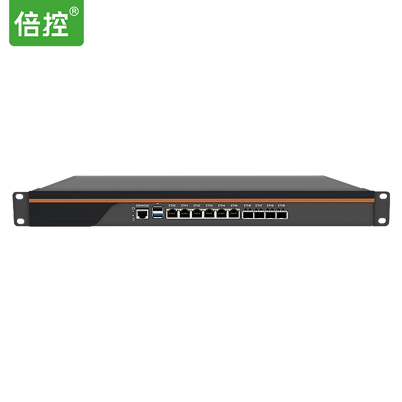 倍控软路由万兆光口C3758爱快ROS工控机pfsense 防火墙4G5G兼容6网卡服务器八核linux乌班图centos